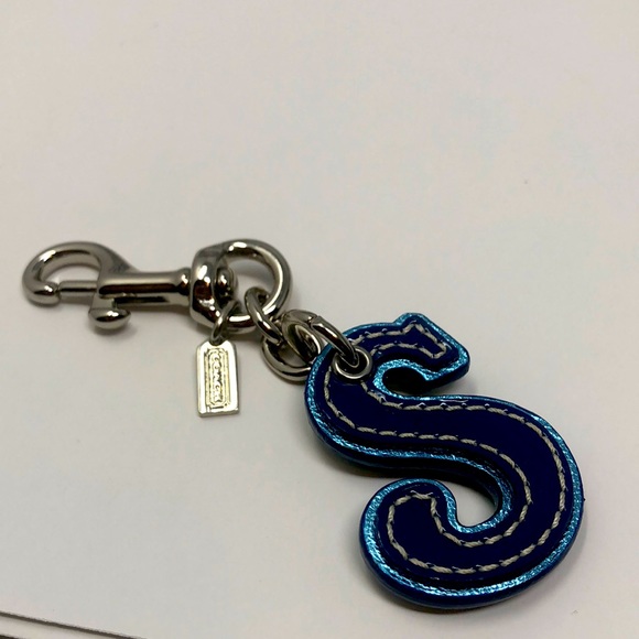 Coach letter s handbag charm
